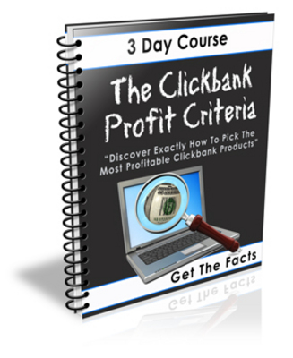 Product picture The Clickbank Profit Criteria 